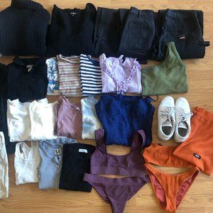 Lot of Women's Clothes Size S Reformation everlane girlfriend frankies los angel
